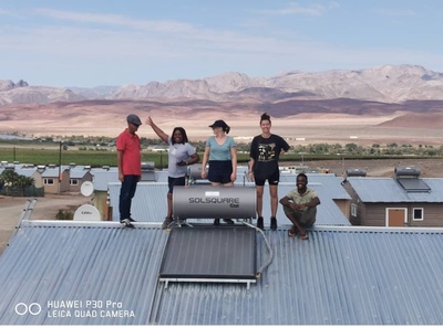 First housing project in Aussenkehr receives solar hot water heating co-financed by SOLTRAIN